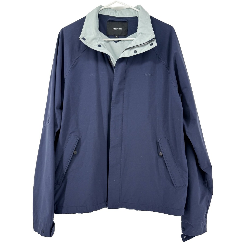 Rohan Dry Delta Jacket Mens Medium Blue Lightweight Water Resistant Travel‎